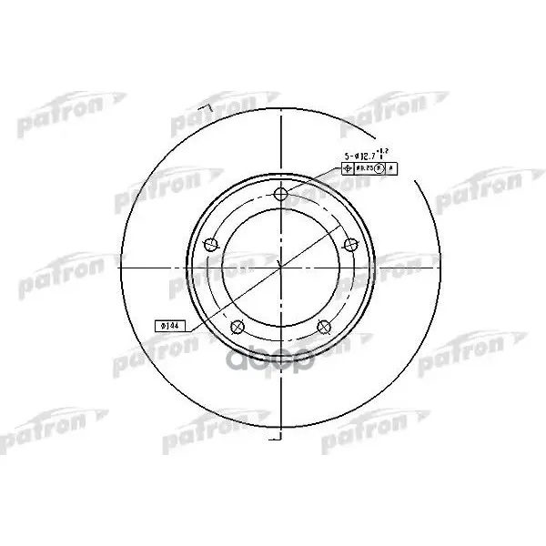 Диск Тормозной Передн Toyota: Land Cruiser 100 98-,Lexus: Lx470 98-07 PATRON арт. PBD4506