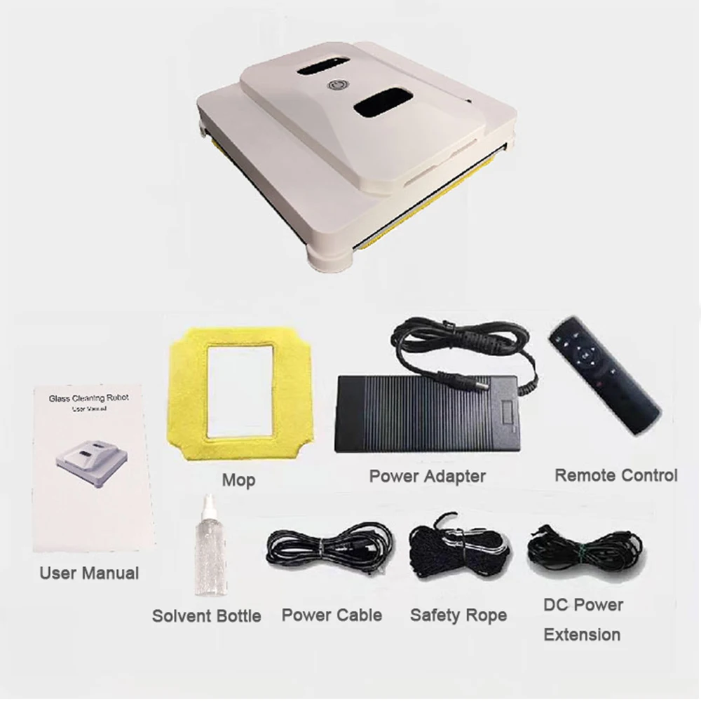 Ultrathin Smart Robot Vacuum Window QHC004 Cleaner Outside/Upper Window Glass Rotating Remote Control Cleaning Robot