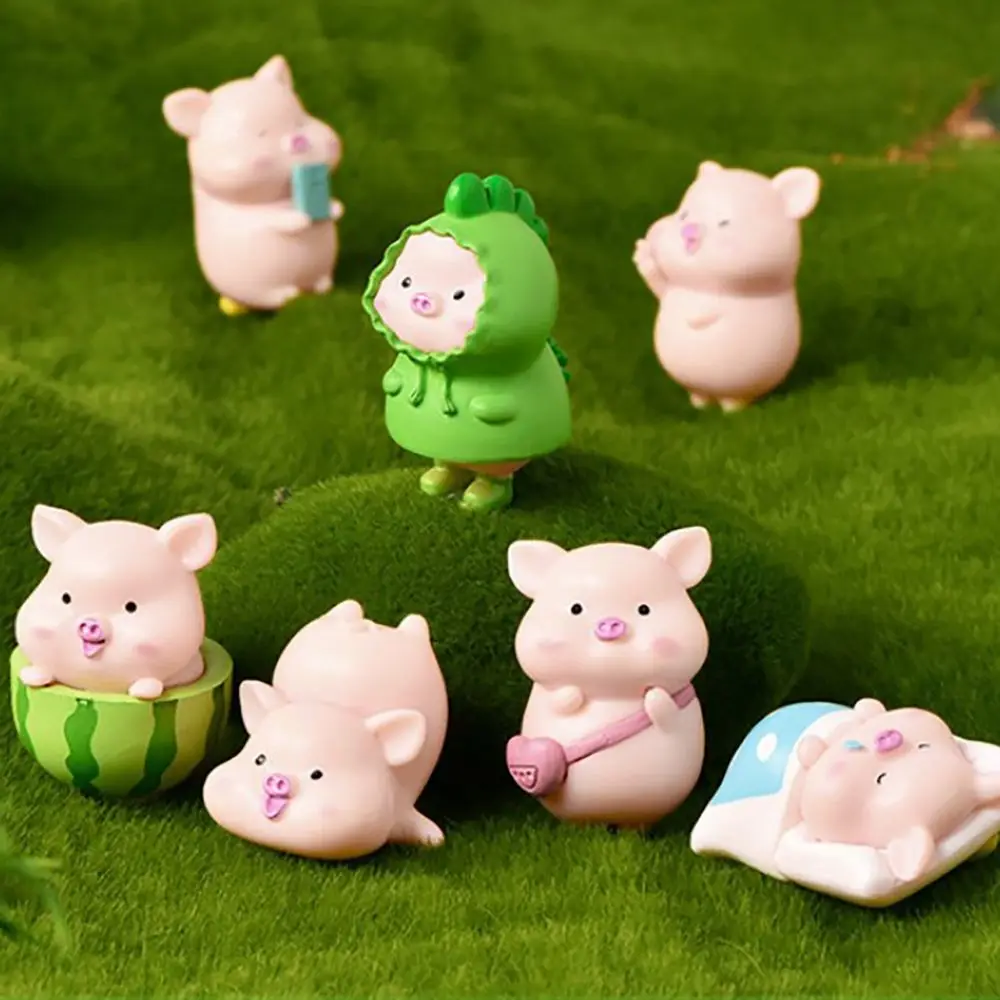 1PC Miniature Resin Ornament Rocking Pig Animal Figurines Desktop  Decoration Champion Pig Statue Creative Home Decor - AliExpress