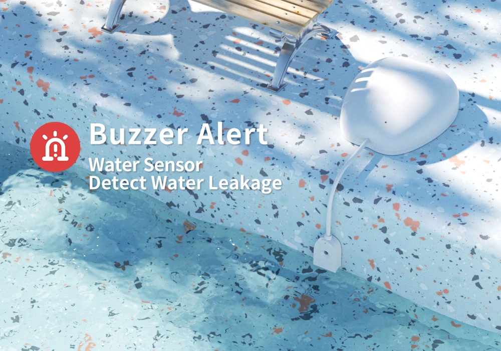 Sans Fil Capteur de Fuite D'eau Wifi Détecteur Inondation Alarme 2.4GHz