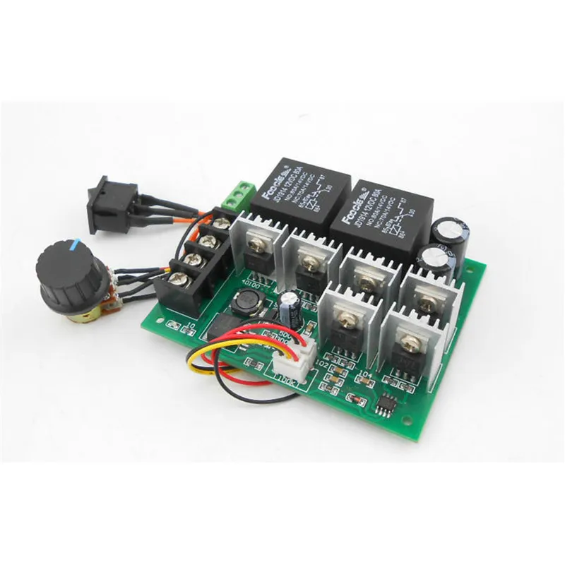 DC 12 V/24/36/48 V 60A ШИМ двигатель Скорость контроллер вращение по часовой стрелке и против реверсивный переключатель