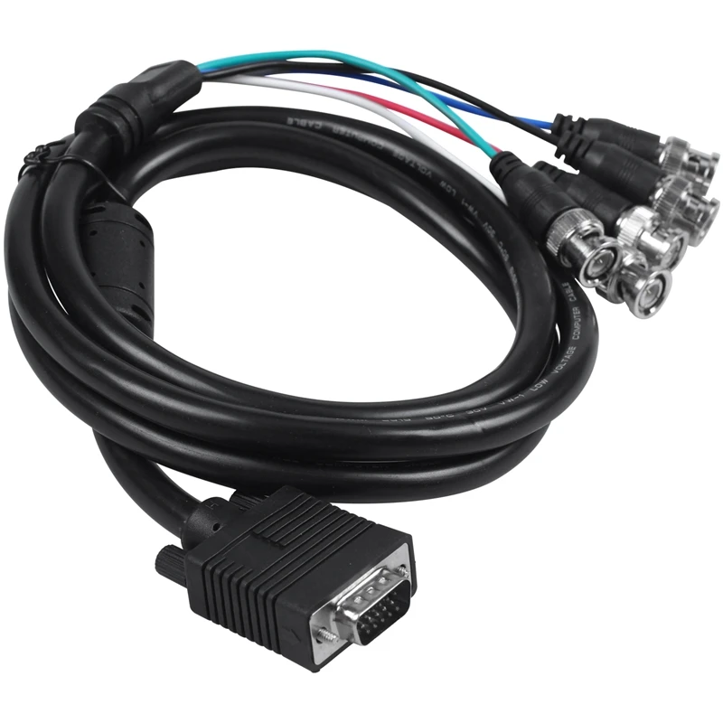 ABKT-51-inch VGA до 5 BNC RGBHV Breakout кабель папа-папа