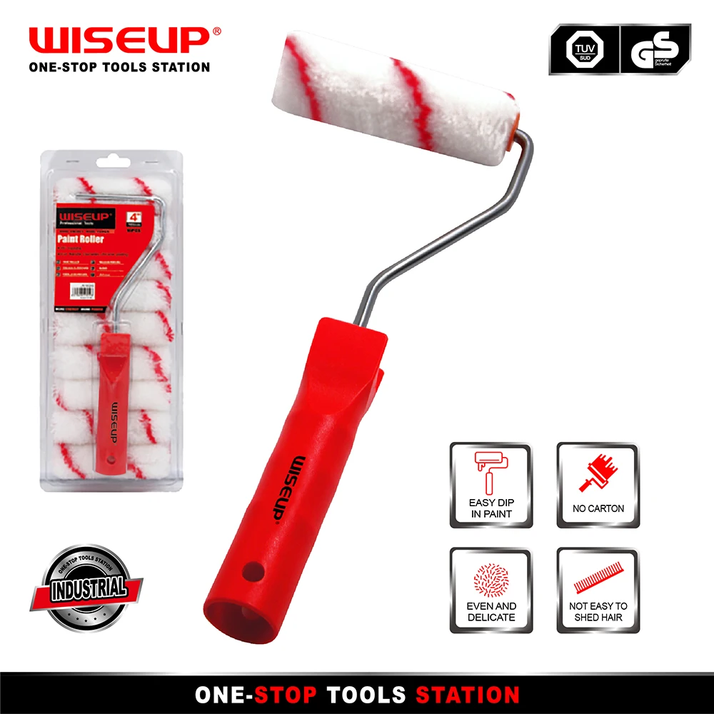WISEUP Paint Edger With 9-Pack Replacement Rollers Brush Painting Brush Roller Brush Various Paint Roller Brush Paint Tools