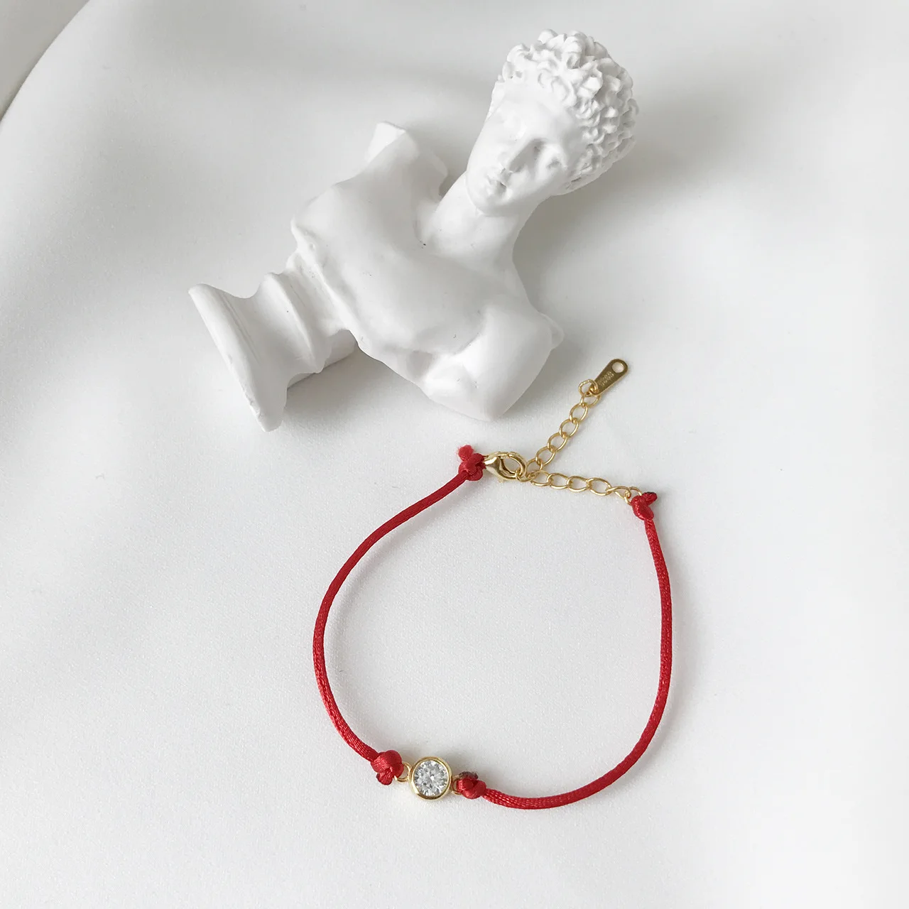 

Chao fu mao South Korea Korean-style 925 Sterling Red Rope Bracelets RED Line Bracelets Hand Jewelry Small Jewelry Women's