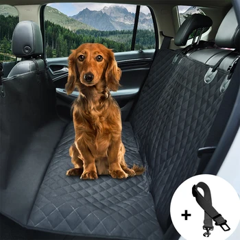 

Dog Car Seat Cover View Mesh Waterproof Pet Carrier Car Rear Back Seat Mat Hammock Cushion Protector With Zipper And Pockets