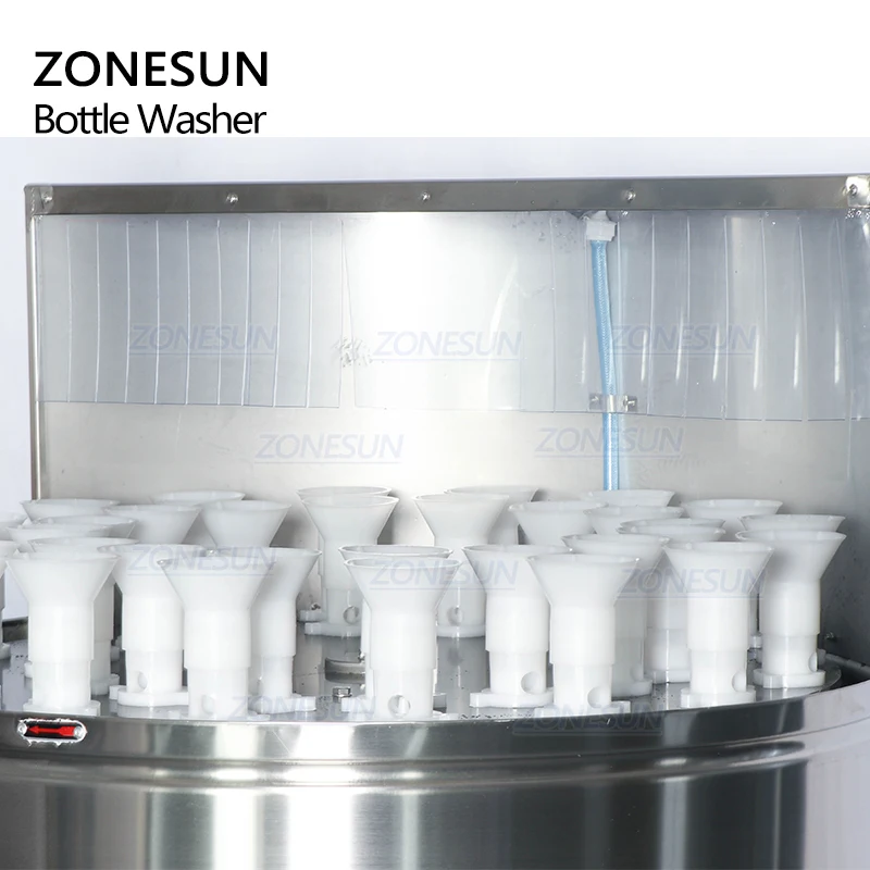 ZONESUN ZS-WB32 Washing Machines Adjustable External Bottle Flushing Semi-automatic Milk wine Juice Bottles Rinsing Machine