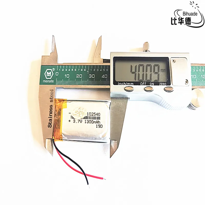 Хорошего качества литиевая батарея 3,7 V, 1300mAH 102540 полимерный литий-ионный/литий-ионный аккумулятор для планшетных ПК банк, gps, mp3, mp4