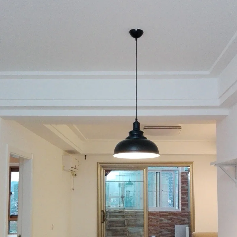 American Vintage Lamps Creative Cool Restaurant Cafe Bar Stairs Decoration Iron Art Pot Cover Industrial-Style Chandelier