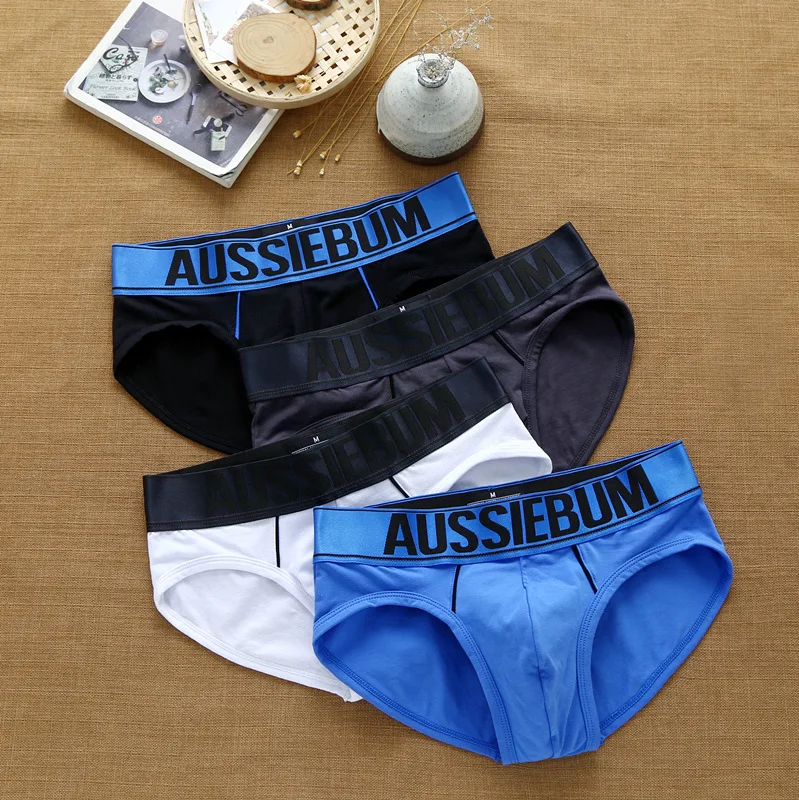 Men Swimwear Underwear Briefs Swimming-Shorts Best-Selling-Products Aussiebum Sexy Cotton