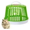 Large Capacity Mini Cute Hamster Cage Single Layer Portable Hamster Habitat Pet Cage For Small Animals Pet Carry Supplies