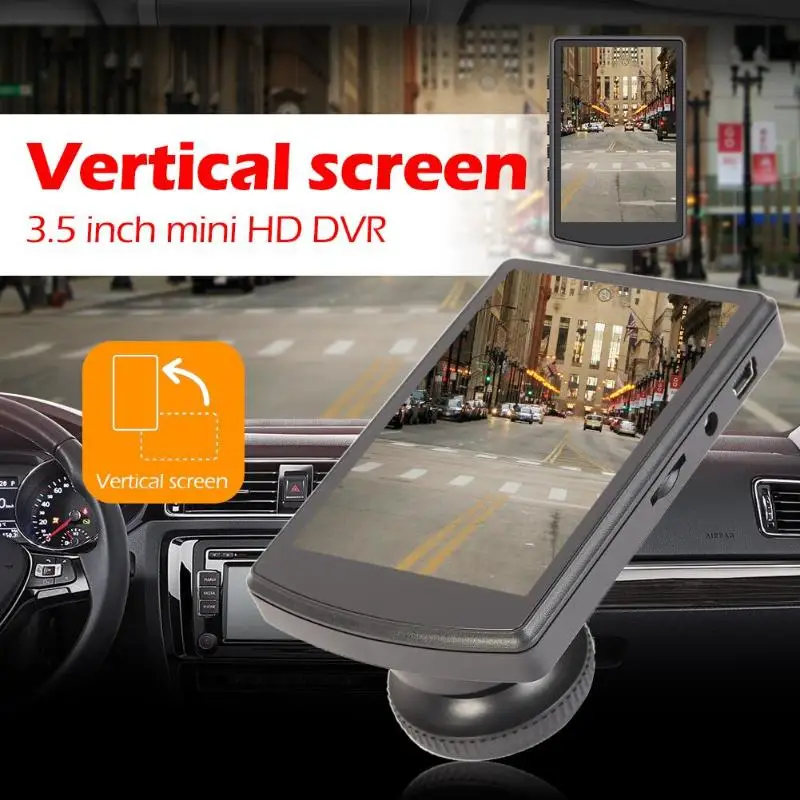 Прочная Автомобильная dvr камера умелое производство V7 3,5 дюймов 480x800 экран Автомобильный dvr камера 1080P 140 градусов объектив видеорегистратор