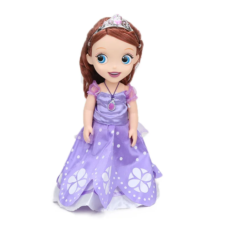 Koop 30cm Disney Prinses Figuur Sofia Sophia De Eerste Disney Prinses PVC Action Figure Collectible Model Poppen Speelgoed