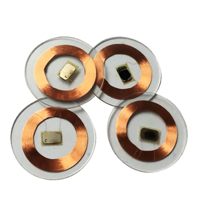 125KHz ID T5577 Writable Rewritable Copper Coil Transparent Coin Card Key RFID Proximity EM4305 Access Control Copy Clone 2