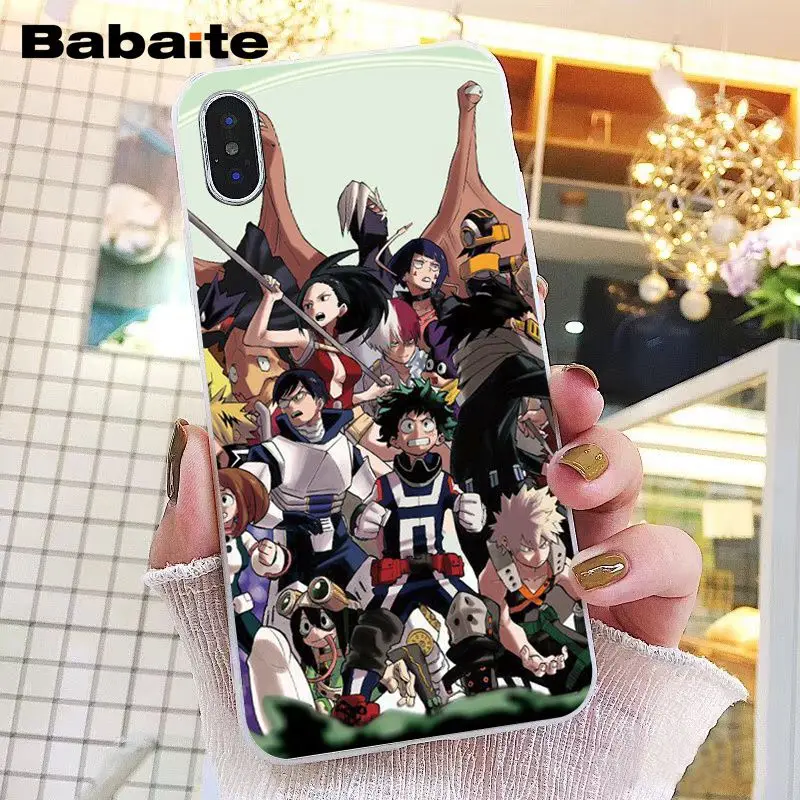 Babaite аниме My Hero Academy deku bakugou Boku no Hero чехол для телефона iPhone XR 11 Pro Max XS MAX 8 7 6 6S Plus X 5 5S SE