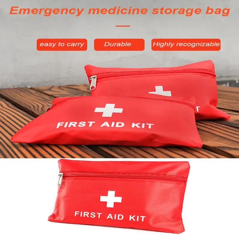 Portable Emergency First Aid Kit Outdoor Waterproof insect proof Family Medicine storage Kit Camping Hiking