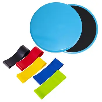 

Fitness Kit Resistance Loop Bands Exercise Sliders Set 2 Gliding Disks Core Sliders 5 Exercise Resistance Fitness Equipment