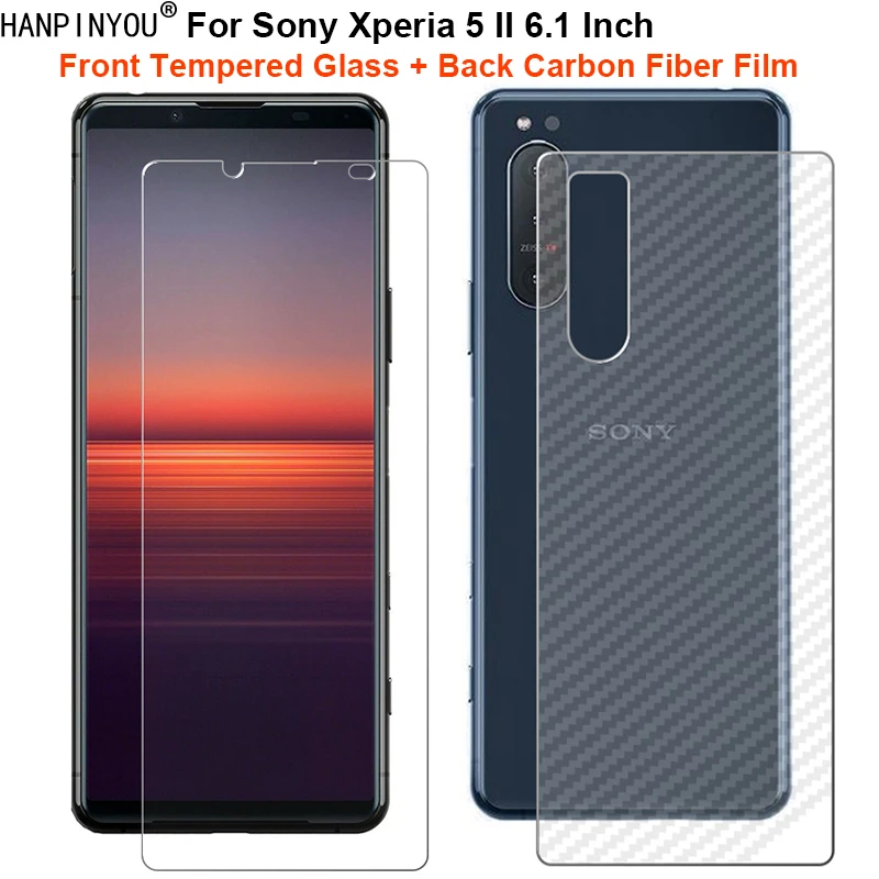 Для Sony Xperia 5 II 6 1 &quot1 комплект = мягкая задняя пленка из углеродного волокна +