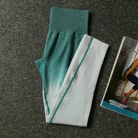 NORMOV комплект из двух предметов для фитнеса женский спортивный бюстгальтер и леггинсы Женская Спортивная одежда для спортзала Женская одежда для фитнеса - Цвет: Green Pants
