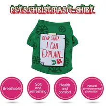 Рождество Косплей Собаки Футболка для питомца полиэстер рубашка щенок фестиваль тема костюм теплая одежда для домашних животных жилет