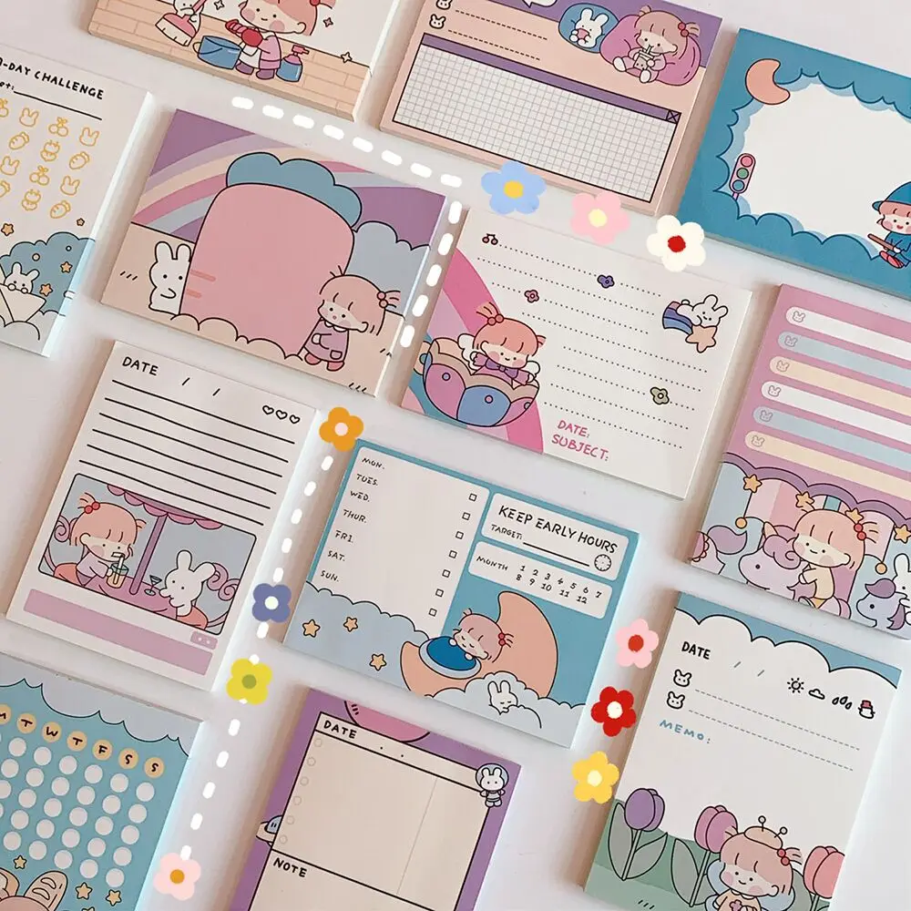 MINKYS Kawaii 50 листов блокнот бумажный список для проверки ежедневник лария корейские