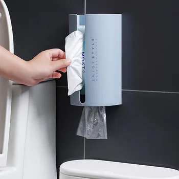 

Storage Boxes Kitchen Tissue Box Upside Down Wall Mounted Punch Free Creative Household Toilet Paper Box Toilet Bathroom Toilet