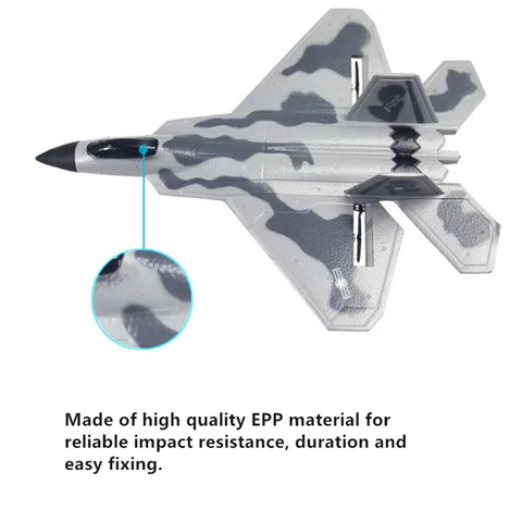 Best FX 822 F22 24G Wingspan Fixed Wing RC Fighter Aircraft Airplane RTF Model Toy drone quadcopter title=