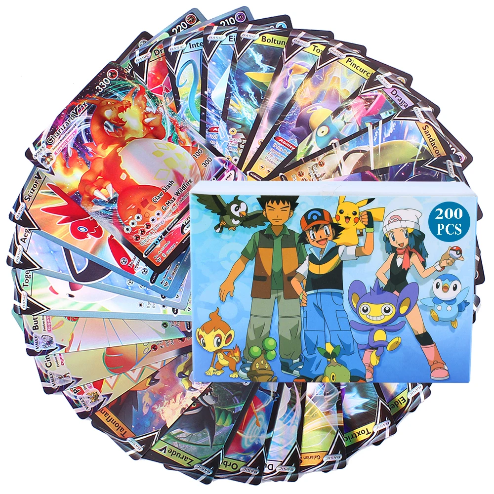 Juego de cartas de pokemon para niños, versión en inglés, EX MEGA serie, 2020