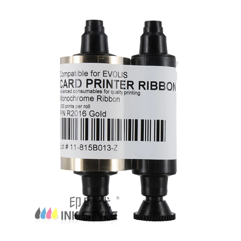 Набор из 2шт Generic Evolis Gold Ribbon R2016 лент с 1000 принтами используемых в Pebble Dualys Securion Card