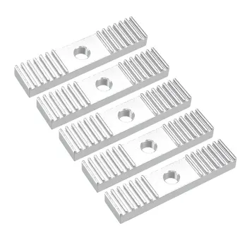 

uxcell 9 X 40 Mm GT2 Timing Belt Aluminum Gear Clamp Mounting Block for 3D Printer 5pcs