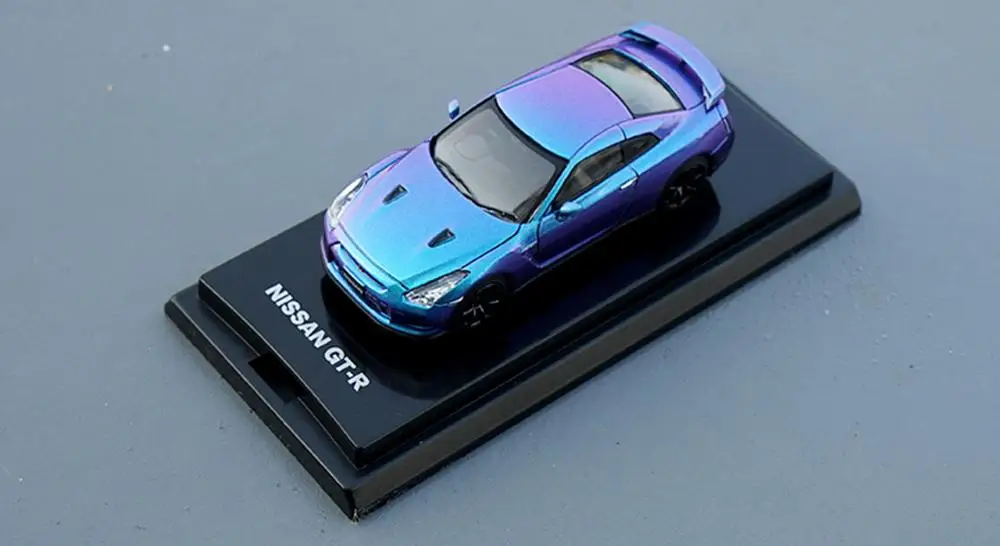 1/64 Nissan Skyline GT-R R35 Хамелеон версия литья под давлением модель автомобиля коллекция подарок