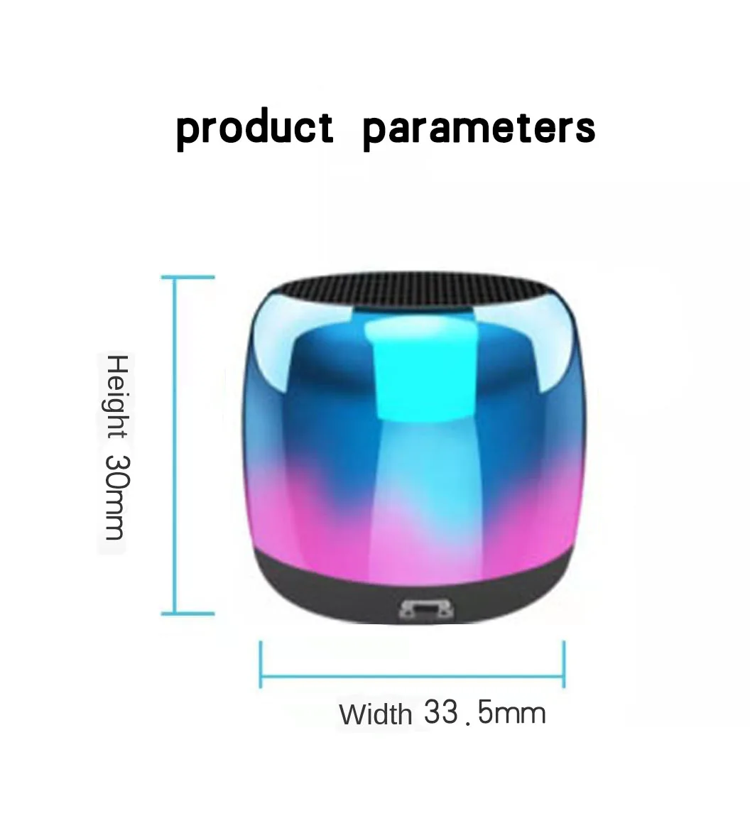 Mini Bluetooth Speaker Metal Case gift Potable Wireless Metal Loud speaker Super Bass Stereo Sound Speaker