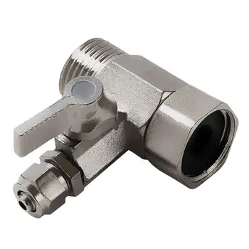 

1 PC 1/2'' to 1/4'' Tee Adapter Valve Water Adapter With Shut-off Ball Tee Valve Tap Tee Connector Home Valve Part