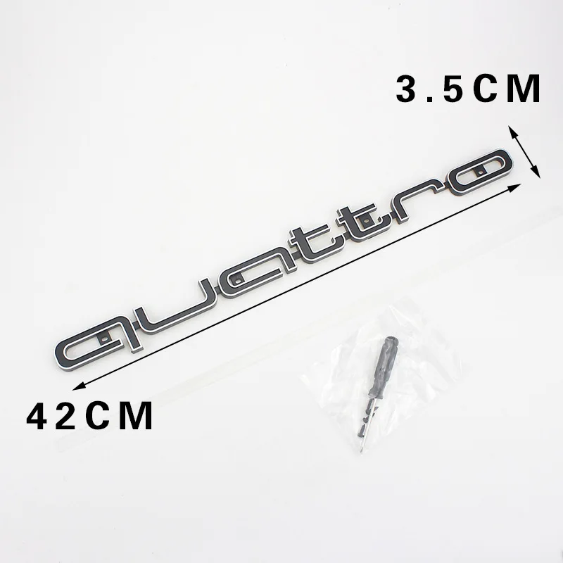 

Suitable for Audi A3 A4 A6 A7 Q3 Q5 And Other Modified Grille Quattro Auto Logos Four-Wheel Drive Large