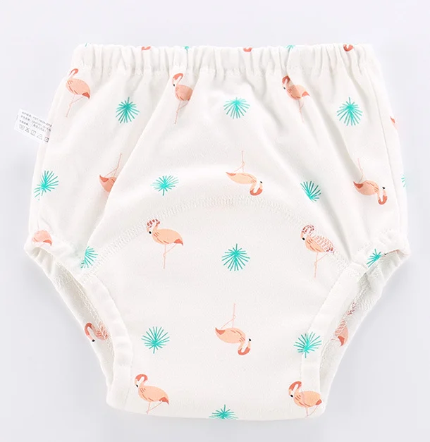 Новые детские хлопковые тренировочные штаны трусы-подгузники из водонепроницаемой ткани Многоразовые подгузники для детей детское нижнее белье