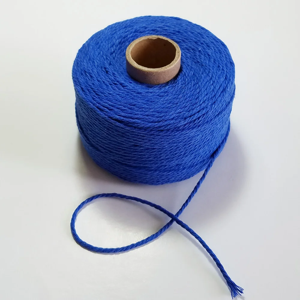 Cotton Rope 100% 80m/roll colorful twine macrame cord string thread for party wedding decoration accessory DIY macrame cord