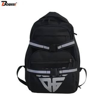 

Large Capacity Backpack Men Casual Street Travel Backpack School Bags for Boys Teenage Nylon High Student Bagpack Preppy Style