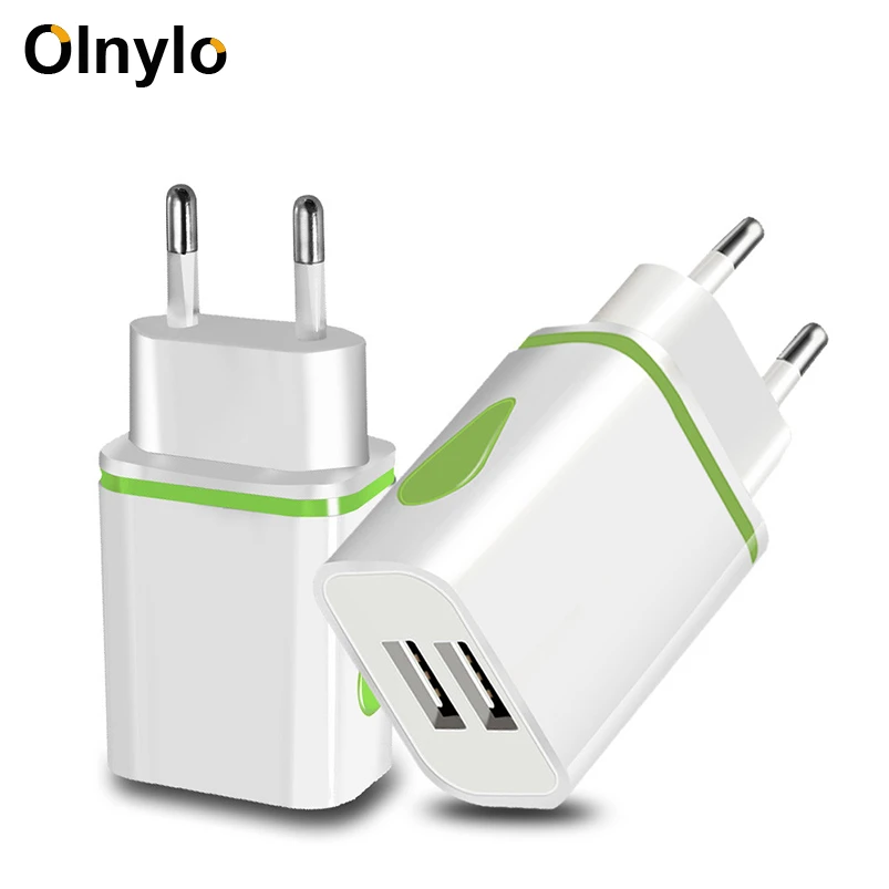 usb car charge USB Charger LED Travel Fast Charging Adapter Portable Dual Wall Charger Mobile Phone Chargers For iPhone13 12 Samsung S21 Xiaomi usb fast charge