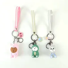 Наш голый медведь брелок Барби дракон белый медведь коричневый медведь поросенок милый стерео эпоксидная кукла брелок кулон