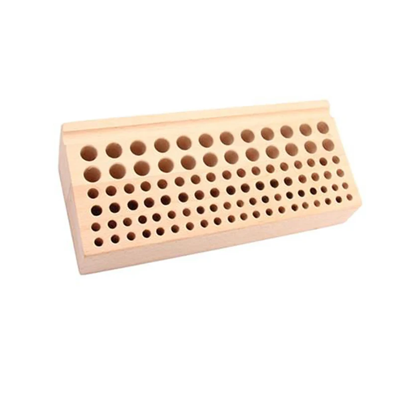 Hot XD-98 Hole Pine Wood Wooden Leather Engraving Printing Tool Storage Multi-Function Bracket Holder | Дом и сад