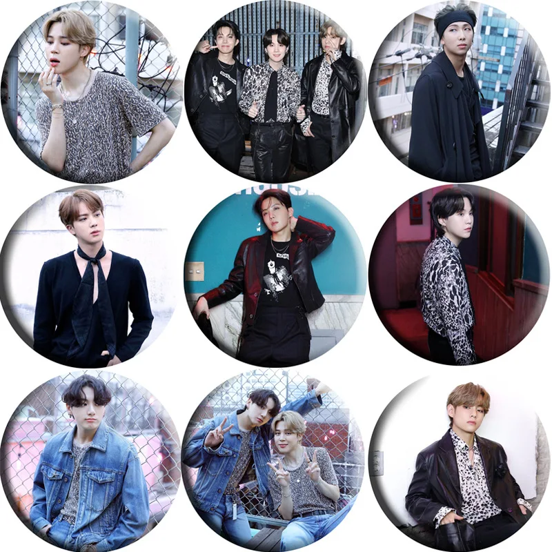 Оптовая продажа Bangtan Boys Kpop 2021 год значок на пуговицу с надписью тему сезона одежду
