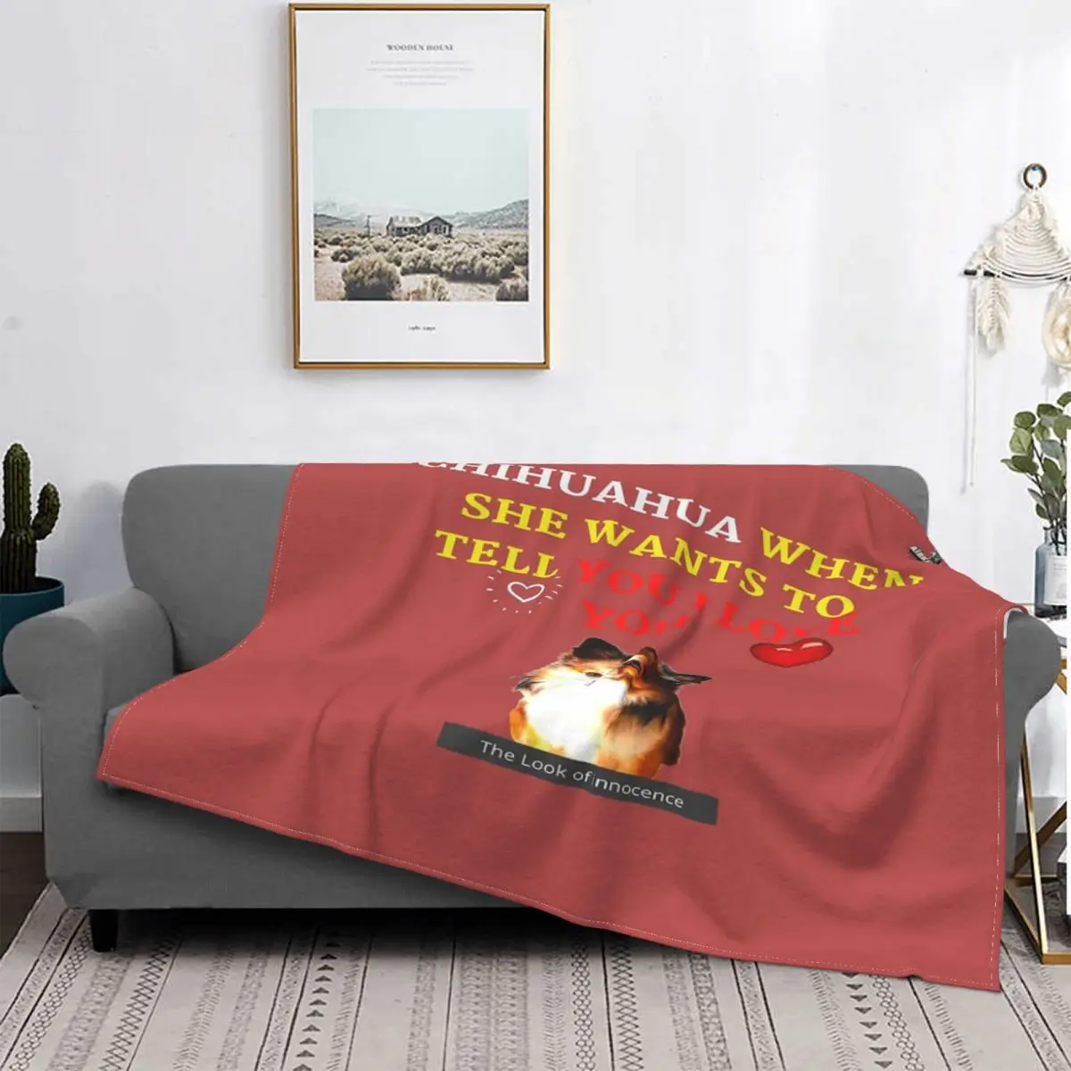 Chihuahua Cuando Ella Desea Manta Colcha Cama A Cuadros Edredón Sofá Manta Doble Manta Colchas De Verano