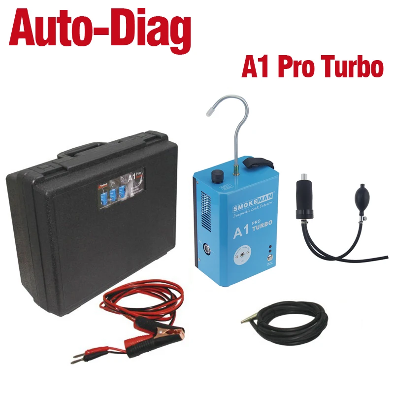 

A1 Pro Turbo Smoke Automotive Diagnostic Tool Leak Detector for Motorcycle Car SUV Smog Leakage Tester Fuel Leak Locator
