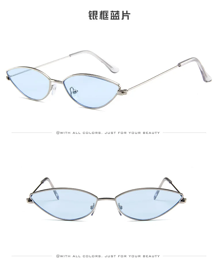 Small Sunglasses Women Cat Eye Sun Glasses Brand Designer Glasses For Ladies Retro Vintage Cateye Full Frame Red Eyewear UV400
