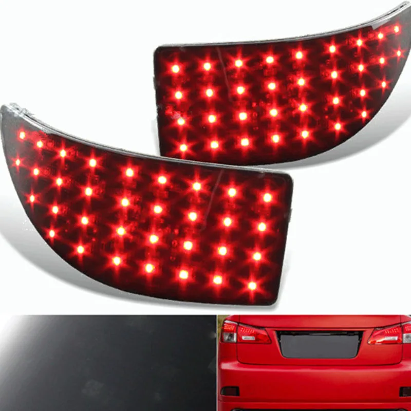 for Lexus IS250 IS350 2006-2013 Smoke LED Rear Bumper Brake Light Lamps 33-SMD Rear Brake Light - 4000301584851