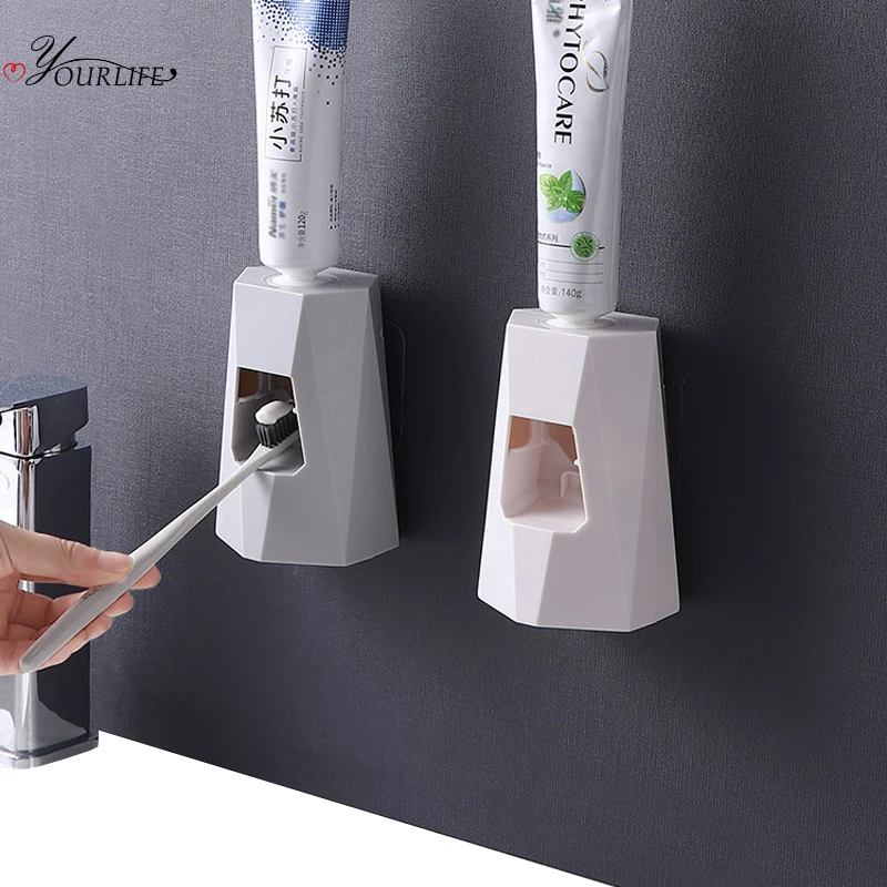 

OYOURLIFE Automatic Toothpaste Dispenser Wall Mounted Tooth Paste Squeezerr Bathroom Toothpaste Holder Bathroom Accessories