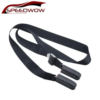 

SPEEDWOW New Car Shild Safety Seat Connecting Belt Fixing Band Black Seat Holder Auto Accessories