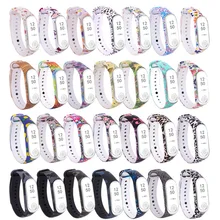 Miband 3 4 Colorful Straps Mi band 3 4 Accessories Replacement Silicone Varied Wriststrap for Xiaomi Mi 3 4 Smart Bracelets