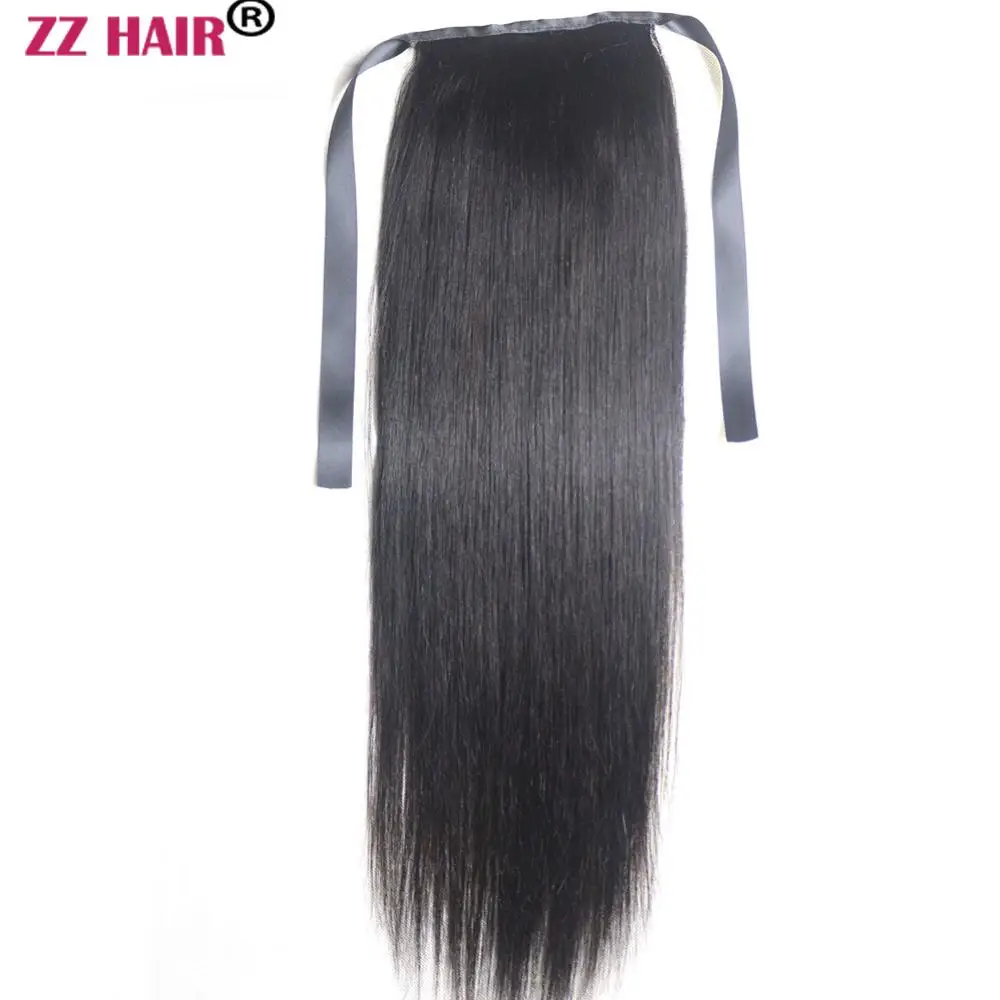 Накладные человеческие волосы ZZHAIR 120 г 16 28 дюймов 22 цвета прямые натуральные