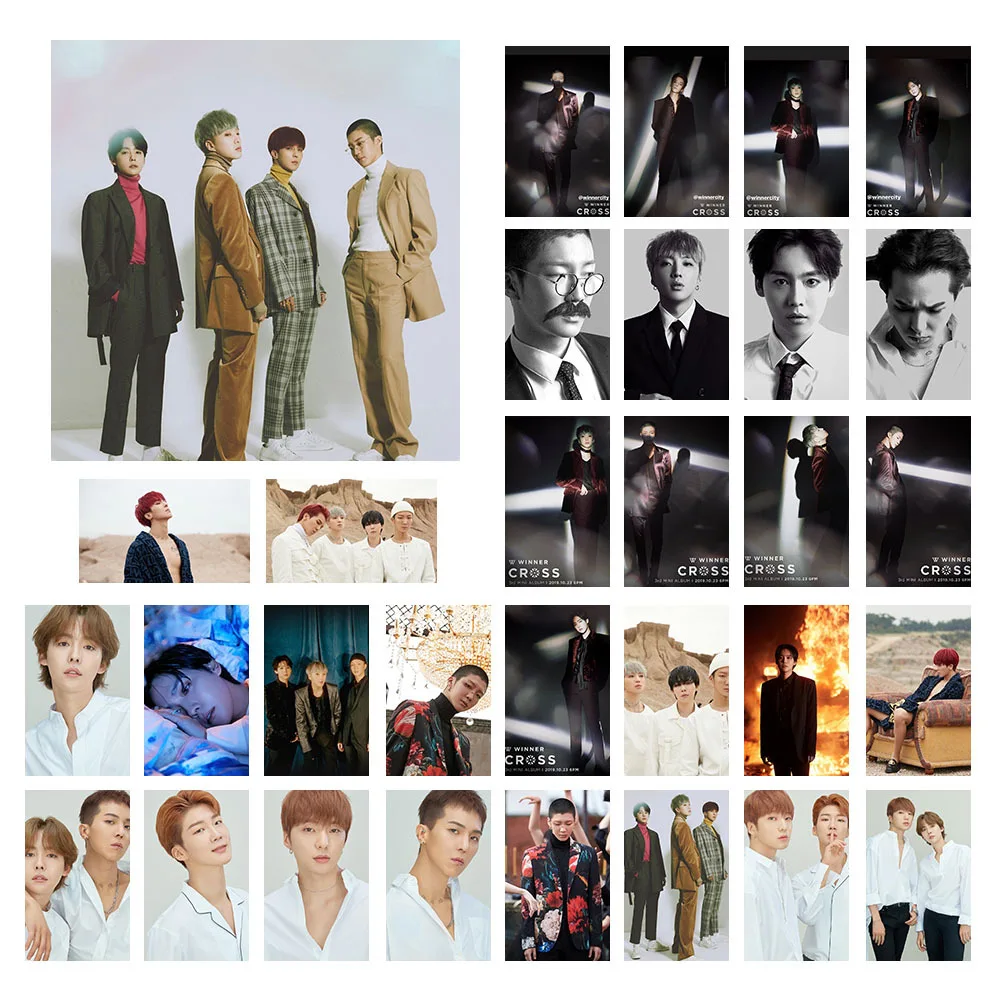 Kpop TXT WINNER DAY6 Same Portray Photo Cards BEOMGYU SOOBIN TAEHYUN YEONJUN LOMO Cards Postcards