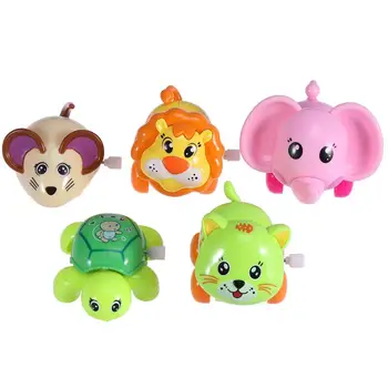 

5pcs Wind up Toys Jumping Wind-Up Educational Plastic Cartoon Toy Animal Toy Gifts for Girls Kids Home Decor